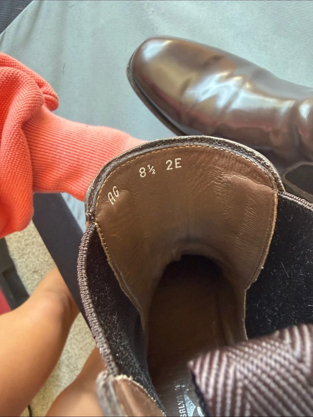 Men's Ferragamo Isidoro Chelsea Dress Boots in Dark Brown Leather